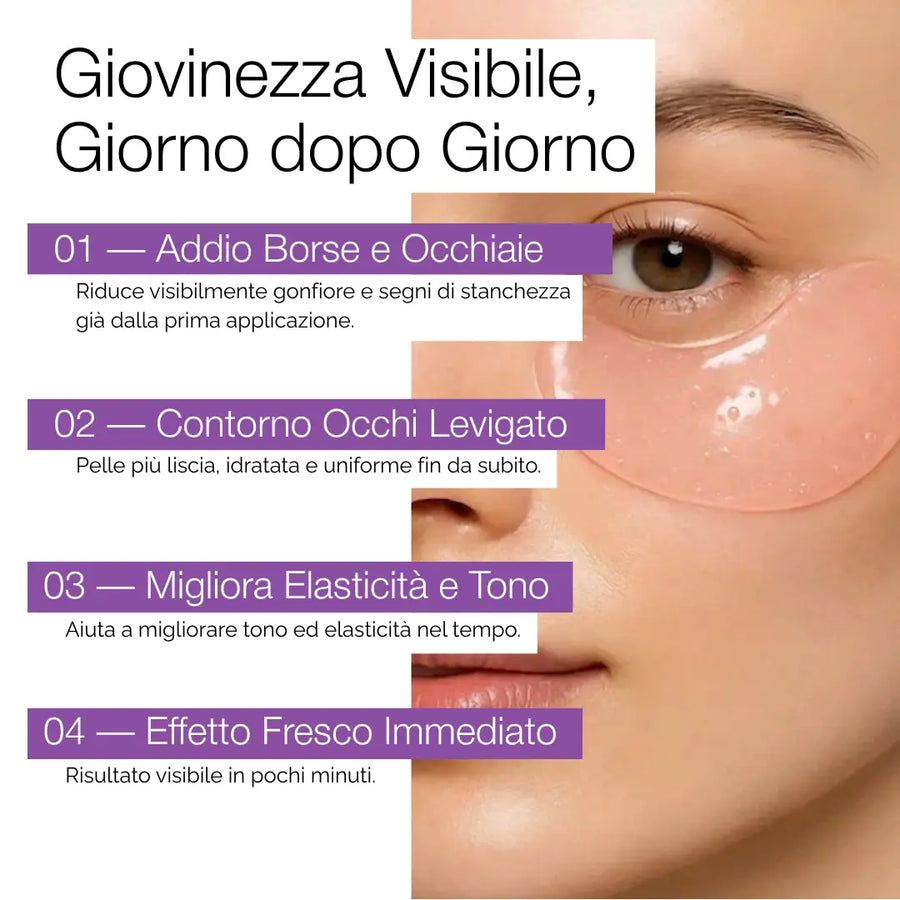 Patch Occhi Peptidi Collagene e Caffeina