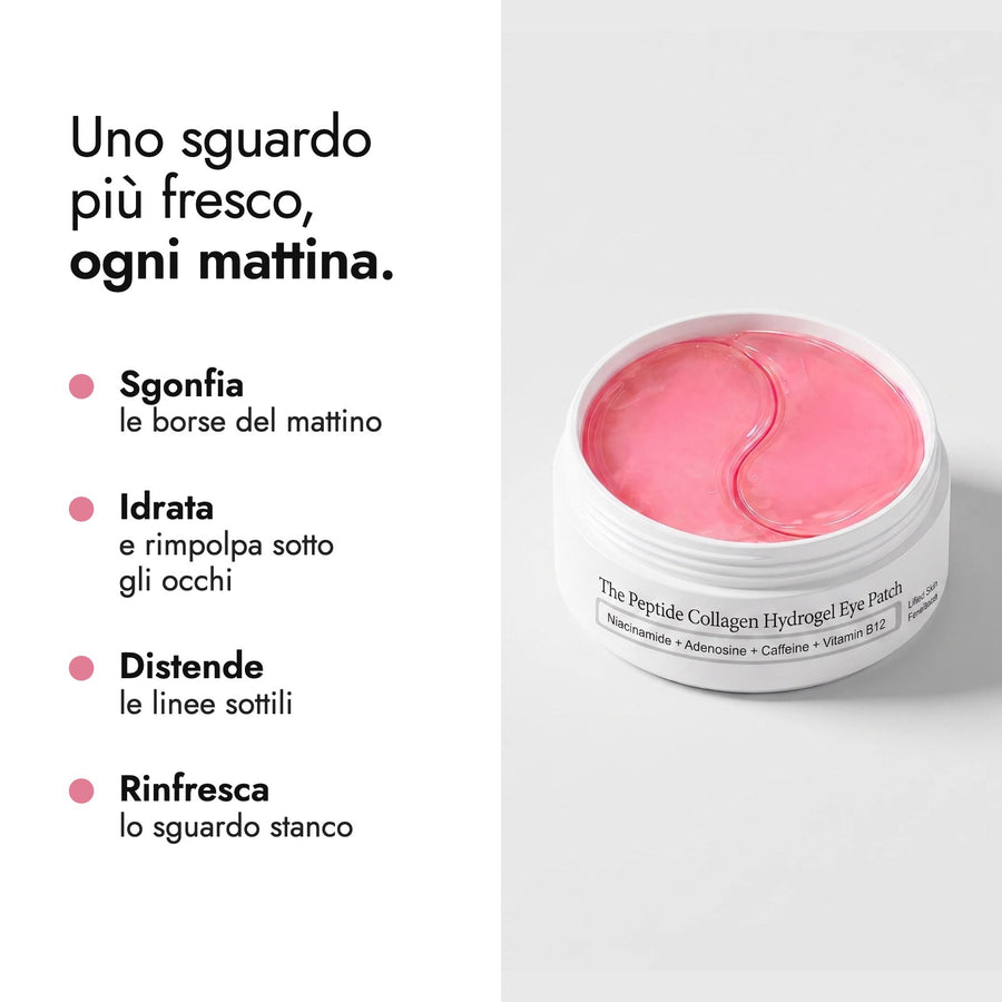 Patchs contour des yeux aux peptides, collagène et caféine